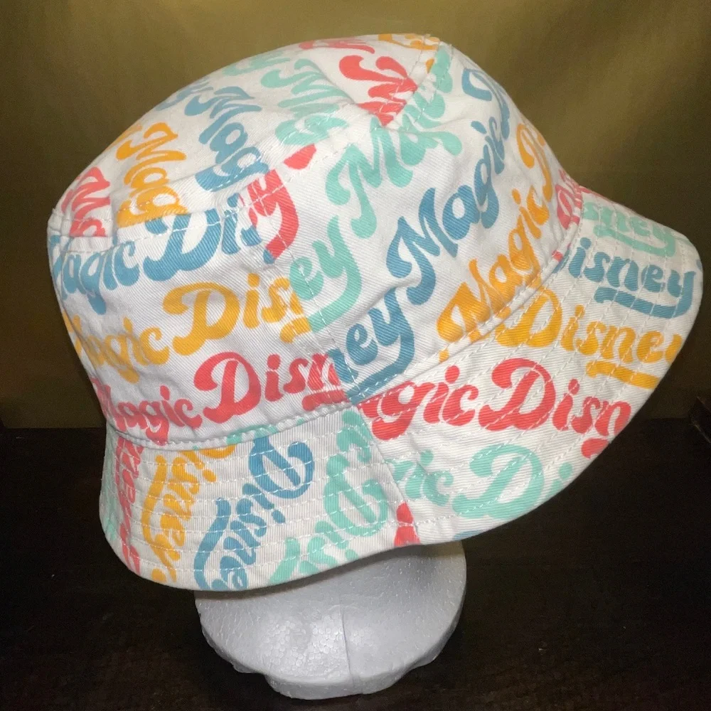 Disney Magic Bucket Hat Retro Throwback Style Disneyland Parks Cotton Hat OSFM